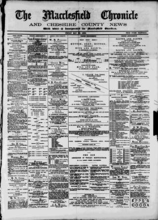 cover page of Macclesfield Chronicle and Cheshire County News published on May 24, 1889