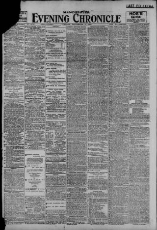 cover page of Manchester Evening Chronicle published on September 17, 1912