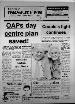 cover page of New Observer (Bristol) published on April 4, 1985
