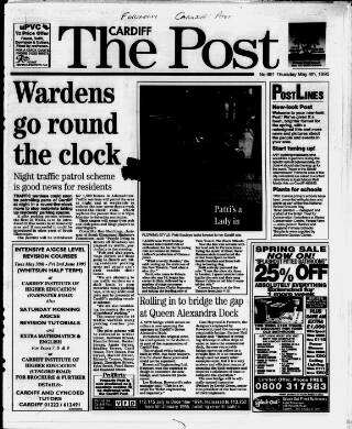 cover page of Cardiff Post published on May 4, 1995