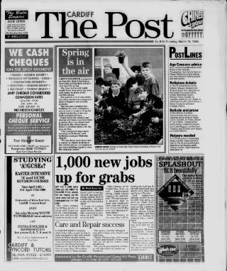 cover page of Cardiff Post published on March 19, 1998