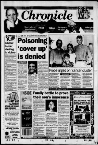 cover page of Flint & Holywell Chronicle published on May 2, 1997