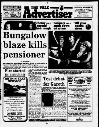 cover page of Vale Advertiser published on February 2, 1996