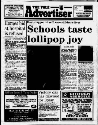 cover page of Vale Advertiser published on April 4, 1997