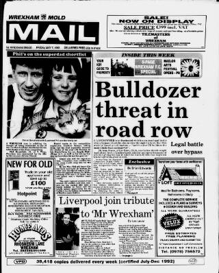 cover page of Wrexham Mail published on May 7, 1993