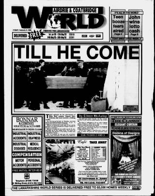 cover page of Airdrie & Coatbridge World published on February 2, 1996