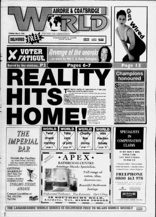 cover page of Airdrie & Coatbridge World published on May 2, 1997