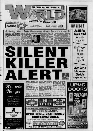 cover page of Airdrie & Coatbridge World published on November 5, 1999