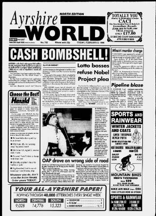 cover page of Ayrshire World published on February 2, 1996