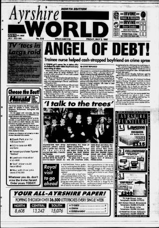 cover page of Ayrshire World published on May 2, 1997