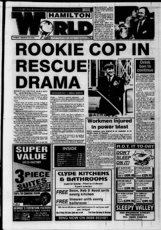 cover page of Hamilton World published on March 19, 1993