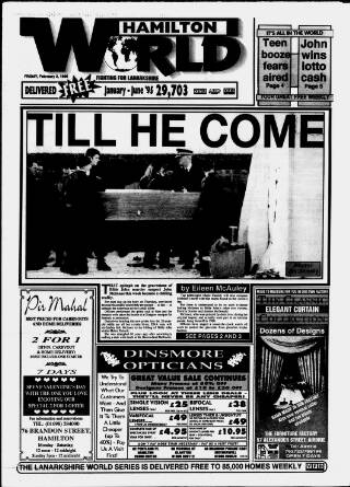 cover page of Hamilton World published on February 2, 1996