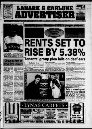 cover page of Lanark & Carluke Advertiser published on February 25, 1998