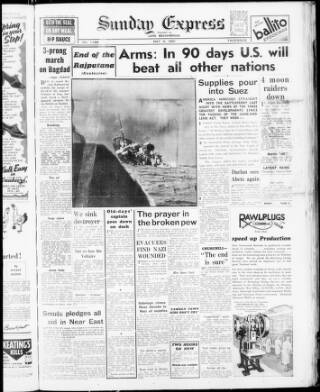 cover page of Sunday Express published on May 4, 1941