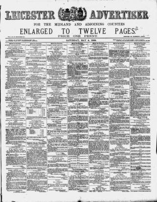 cover page of Leicester Advertiser published on May 4, 1889