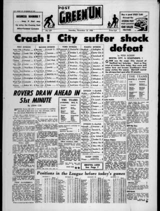 cover page of Post Green 'un (Bristol) published on November 22, 1958