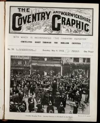 cover page of Coventry Graphic published on May 4, 1912