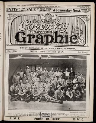 cover page of Coventry Graphic published on February 2, 1917