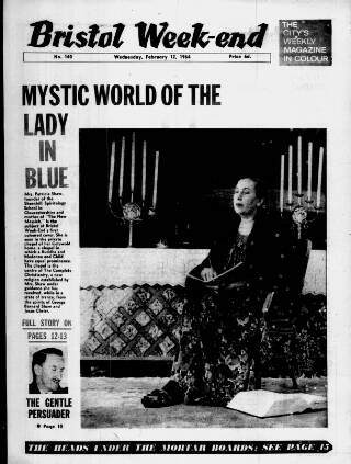 cover page of Bristol Week-End published on February 12, 1964