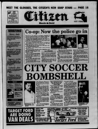cover page of Gloucester Citizen published on August 2, 1991