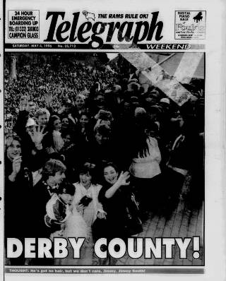 cover page of Derby Daily Telegraph published on May 4, 1996