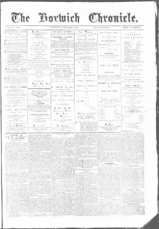 cover page of Horwich Chronicle published on February 2, 1889
