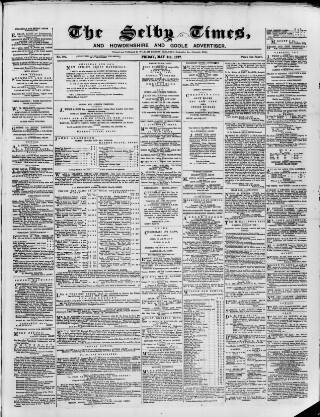 cover page of Selby Times published on May 4, 1877