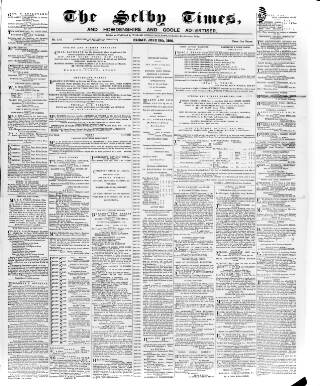 cover page of Selby Times published on June 18, 1886