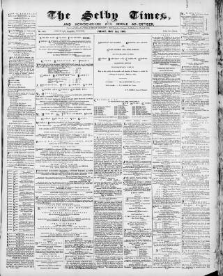 cover page of Selby Times published on May 2, 1890