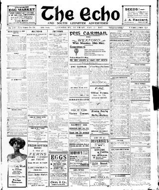 cover page of Enniscorthy Echo and South Leinster Advertiser published on May 12, 1917