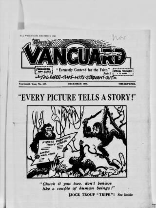 cover page of Protestant Vanguard published on December 1, 1944