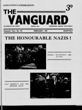 cover page of Protestant Vanguard published on February 1, 1947