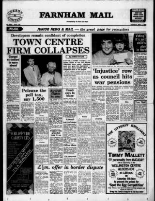 cover page of Farnham Mail published on May 1, 1990