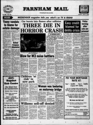 cover page of Farnham Mail published on June 12, 1990