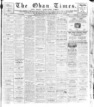 cover page of Oban Times and Argyllshire Advertiser published on June 18, 1932