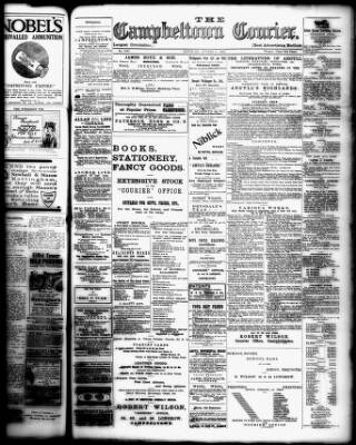cover page of Campbeltown Courier published on August 2, 1913