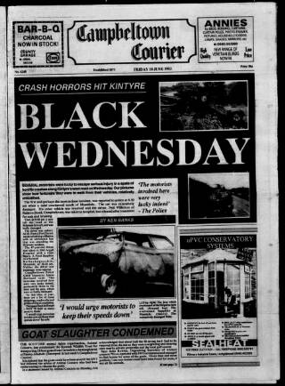 cover page of Campbeltown Courier published on June 18, 1993