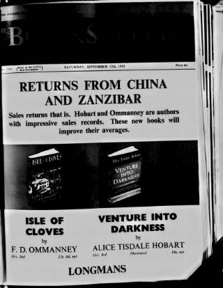 cover page of Bookseller published on September 17, 1955