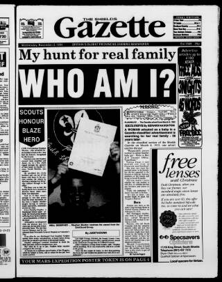 cover page of Shields Daily Gazette published on November 2, 1994