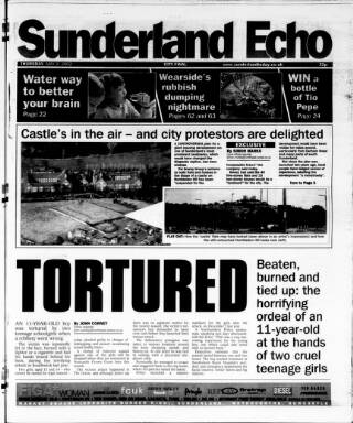 cover page of Sunderland Daily Echo and Shipping Gazette published on May 2, 2002
