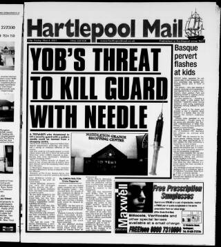 cover page of Hartlepool Northern Daily Mail published on May 4, 2001