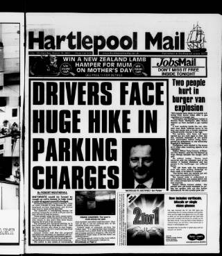 cover page of Hartlepool Northern Daily Mail published on March 19, 2003
