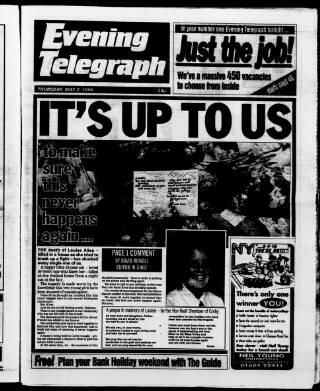 cover page of Northamptonshire Evening Telegraph published on May 2, 1996