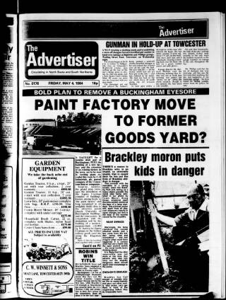 cover page of Buckingham Advertiser and Free Press published on May 4, 1984