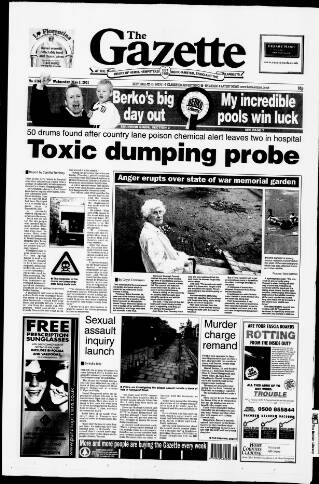 cover page of Hemel Hempstead Gazette published on May 2, 2001