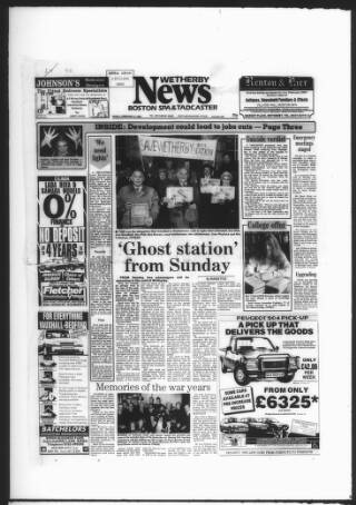 cover page of Wetherby News published on February 2, 1990