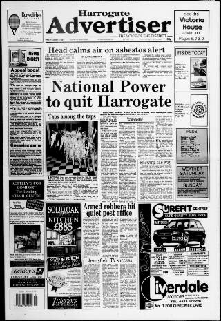 cover page of Harrogate Advertiser and Weekly List of the Visitors published on June 18, 1993