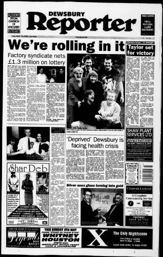 cover page of Dewsbury Reporter published on May 2, 1997