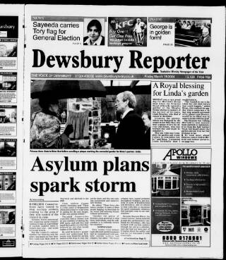 cover page of Dewsbury Reporter published on March 19, 2004