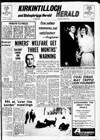 cover page of Kirkintilloch Herald published on February 2, 1972